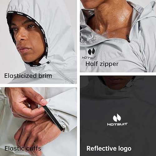 Miniatura 88 de HOTSUIT Sauna Suit for Men Sweat Sauna Jacket Pant Gym Workout Sweat Suits