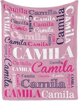 Personalized Blankets and Throws Custom Blanket with Name for Adults and Kids Personalized Name Blankets Customized Fleece Throw