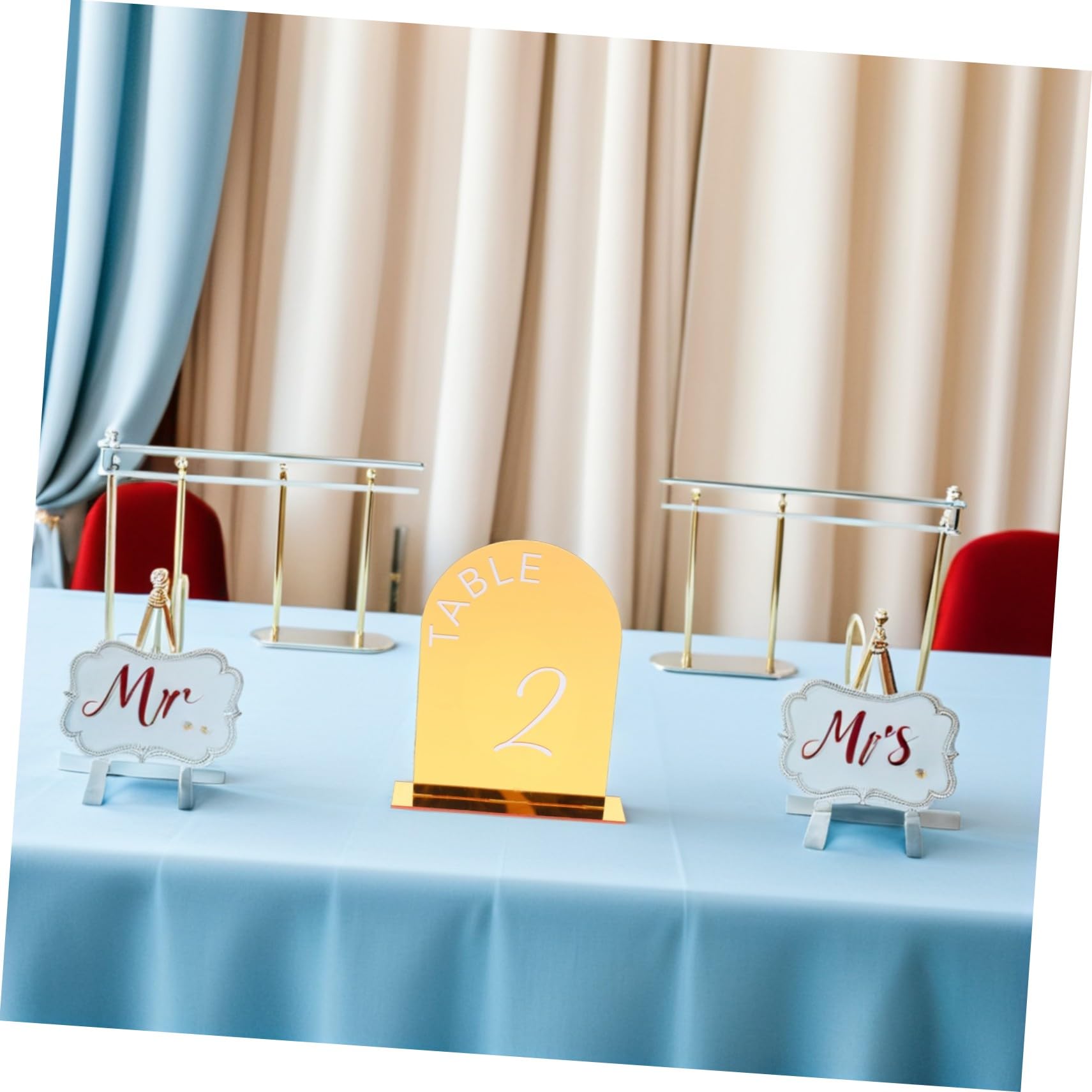 Mikinona 10stücke Acryl Tischnummern mit Halterung für Hochzeiten Empfänge Cafés Hotels Partys Bars und Geschäftsveranstaltungen Transparente Tischkartenhalter für Tischaufsteller
