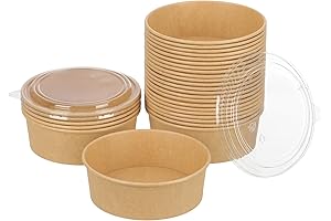 100-Pack 38oz Food Containers with Lids - Perfect for Meals on the Go!