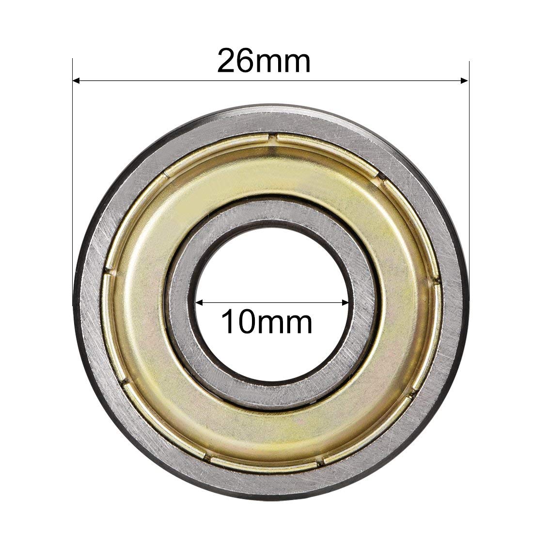 6000ZZ Cuscinetto A Sfera 10 Mm X 26 Mm X 8 Mm Doppia Schermatura