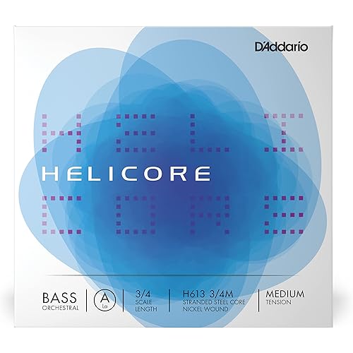 D'Addario Helicore Orchestral Bass Single A String, 3/4 Scale, Medium Tension
