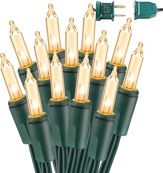 BrizLabs Incandescent Christmas Lights, 300Count 69.6ft