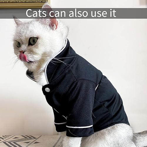 Miniatura 4 de Pijama de seda para perros pequeños y gatos, camisas suaves para mascotas, ropa de descanso para cachorros, ropa para perros, Bulldog Yorkie gatos,