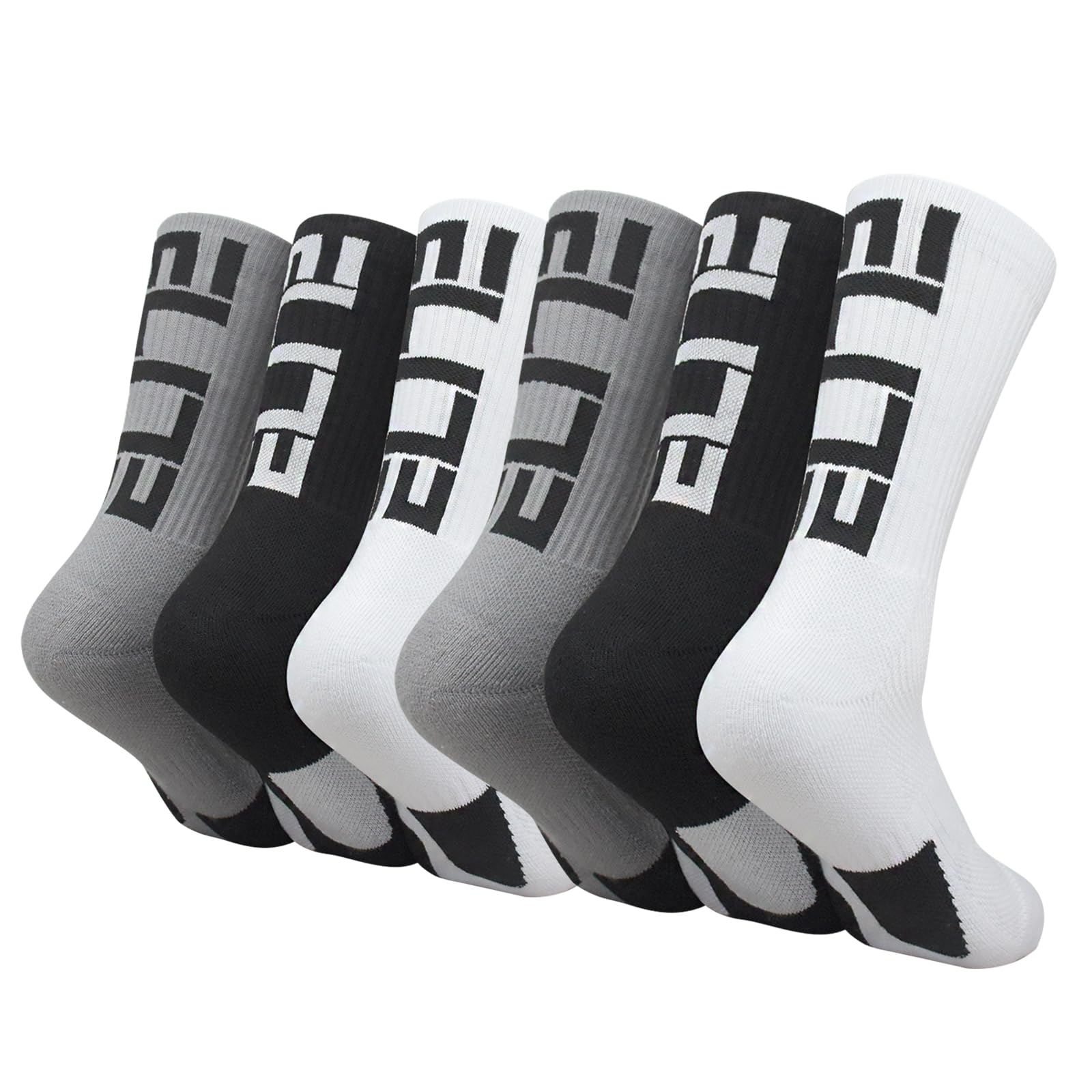 Elite Basketball Crew Socks for Men and Women, Cushion Performance Athletic Basketball Socks-image-20