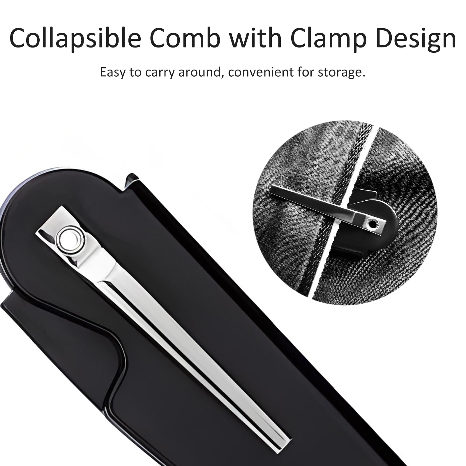 4-Pack Handmade Sawcut Mustache Comb, Best Pocket Folding Comb for Moustaches and Short Beards