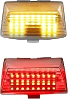 Vista 1 de NTHREEAUTO 2 piezas de luces LED para parachoques delanteros y traseros ahumados, puntas de parachoques, luz trasera compatible con Harley Electra