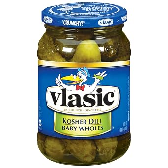 Vlasic Kosher Dill Baby Whole Pickles 16 oz Pack of 12