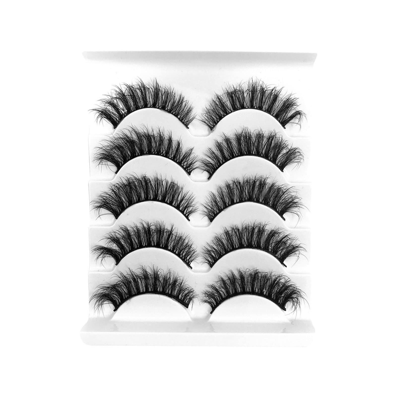 Eyelash Kits for Starters 8D Multipack Fake Style Lashes Faux Mink Lashes Pack Eyelashes 10 False Pairs Volume