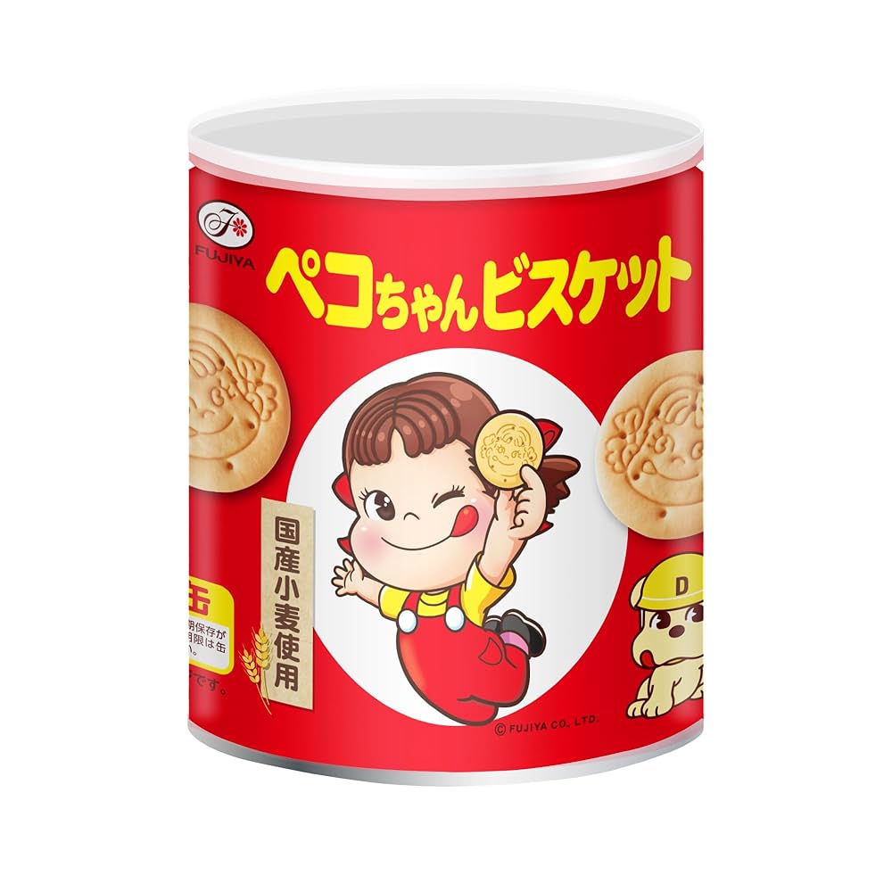 Amazon.co.jp: 不二家 ペコちゃんビスケット保存缶 100g : 食品
