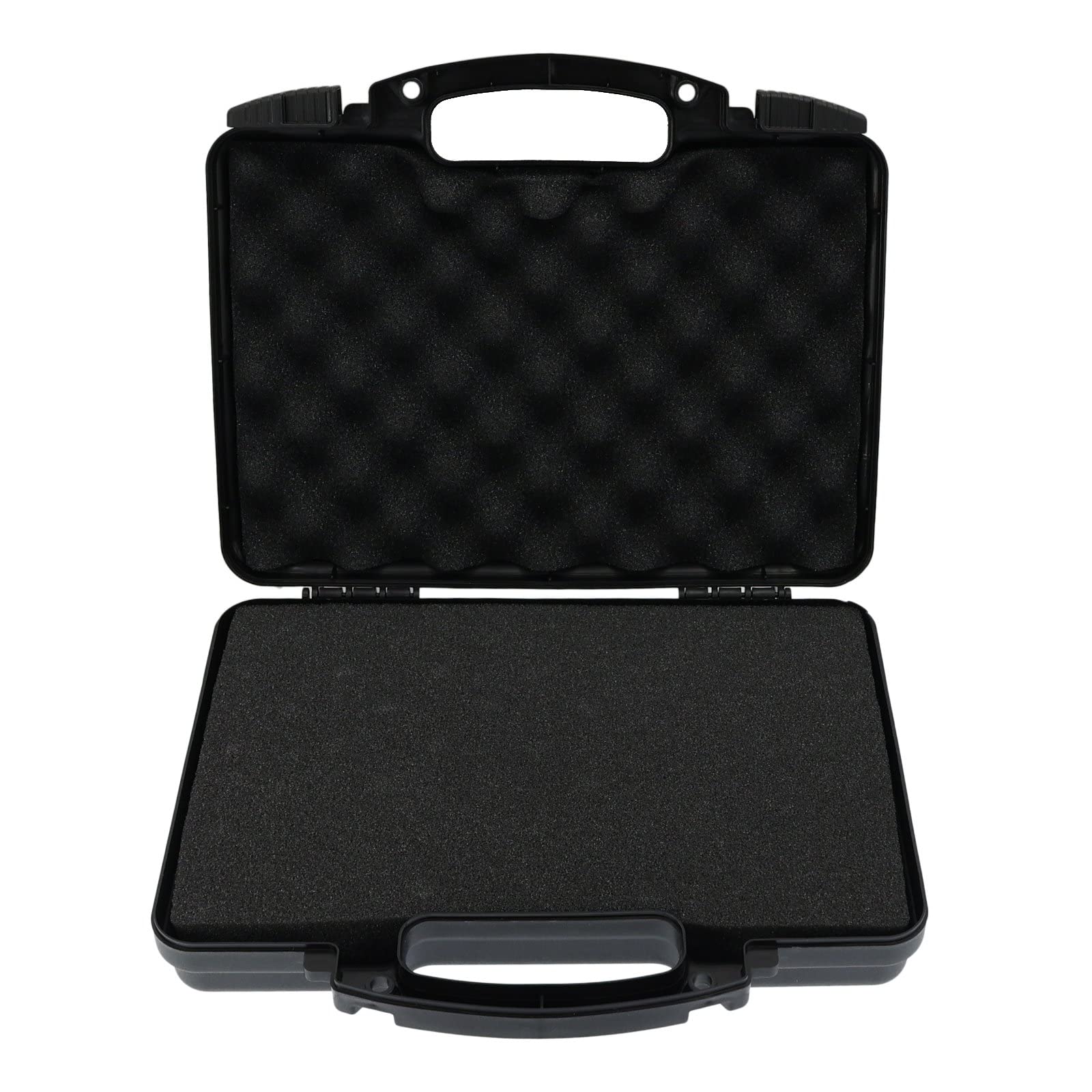 OpTacs Pistolenkoffer - Medium, 31x24,9x8cm, schwarz mit Schaumstoffpolsterung, robuster Schiebeverschluss Gun Case Softair Koffer Waffenkoffer für Pistolen