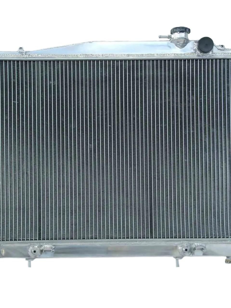 Radiador De Aluminio Para Nissan Para Navara D22 R50 2.7L 3.0L 3.2L 4 Cilindros Diésel (MT) 1997 1998 1999 2000 2001.(Plata)
