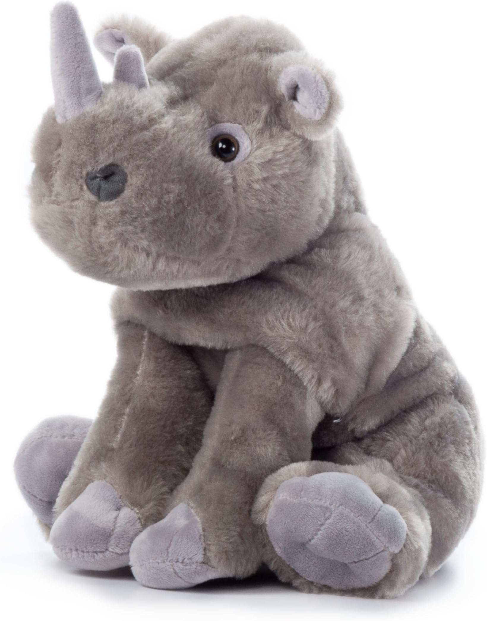 Rhino Stuffed Animal, Gifts for Kids, Wild Onez Zoo Animals, Southern Rhino Plush Toy 12 inches