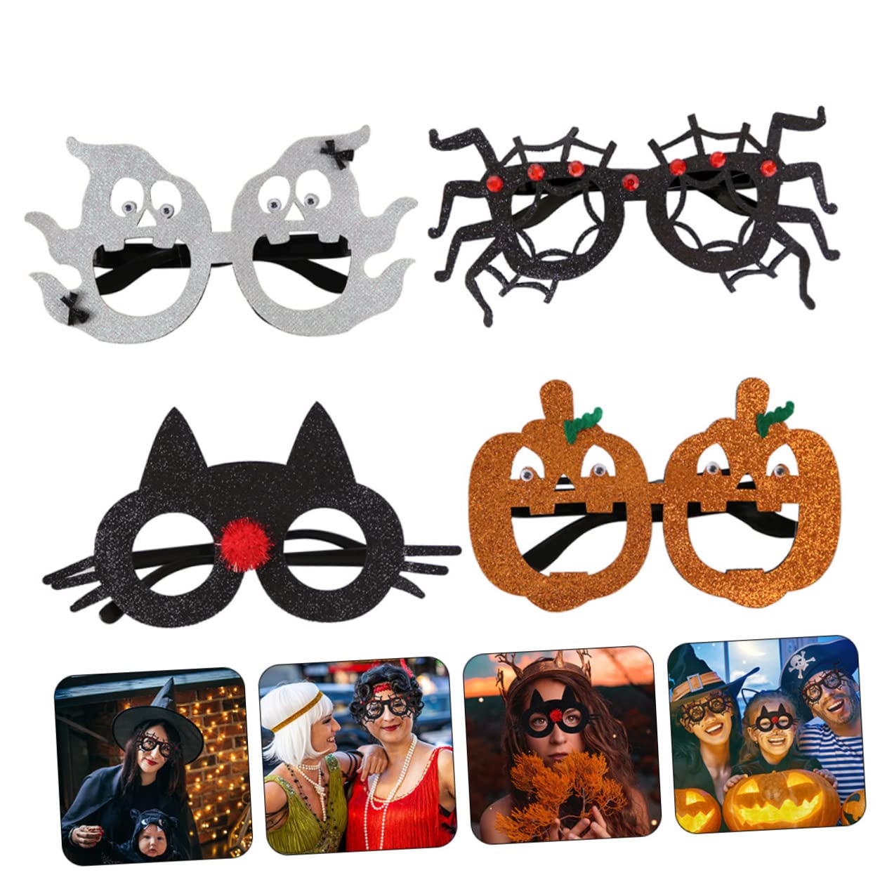 BESTYASH 20stücke Halloween Lustige Brillen Einzigartige Party-eyeglasses Für Kreative Fotos Und Lustige Festival-requisiten Für Halloween-feiern Und Kostüme