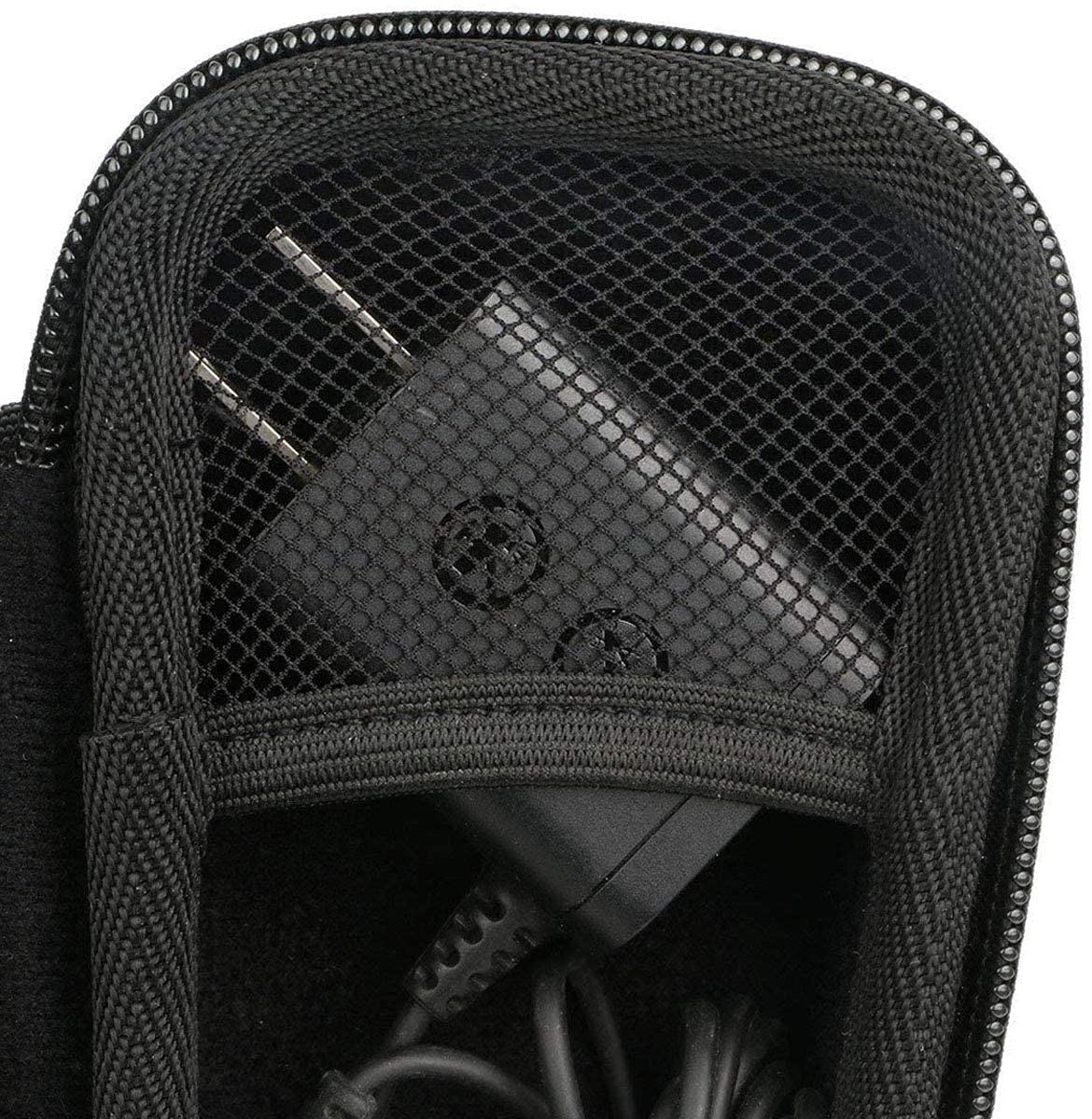 WuYan Custodia da viaggio rigida in EVA per Philips per Braun per Panasonic Rasoio elettrico da uomo Custodia rigida da trasporto Borsa da viaggio Custodia per rasoio elettrico Trimmer, Nero,