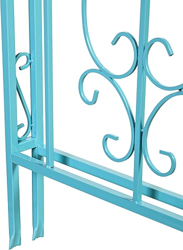 Miniatura 5 de Plow & Hearth Arch - Cenador de metal para jardín al aire libre, Montebello, 84 pulgadas de alto x 53 pulgadas de ancho x 23 pulgadas de