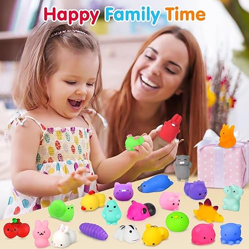Miniatura 4 de 130 PCS Juguetes Squishy Mochi, Juguetes Squishy Kawaii Recuerdos de Fiesta para Niños Alivio del Estrés Juguetes Fidget Juguetes de Caja del Tesoro