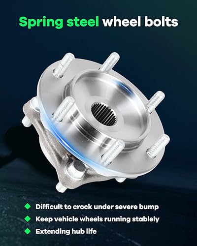 Miniatura 4 de SCITOO 1 conjunto de cubo de cojinete de rueda delantera 950-001 para Lexus GX460 2010-2016, para Lexus GX470 2003-2009, para Toyota 4Runner