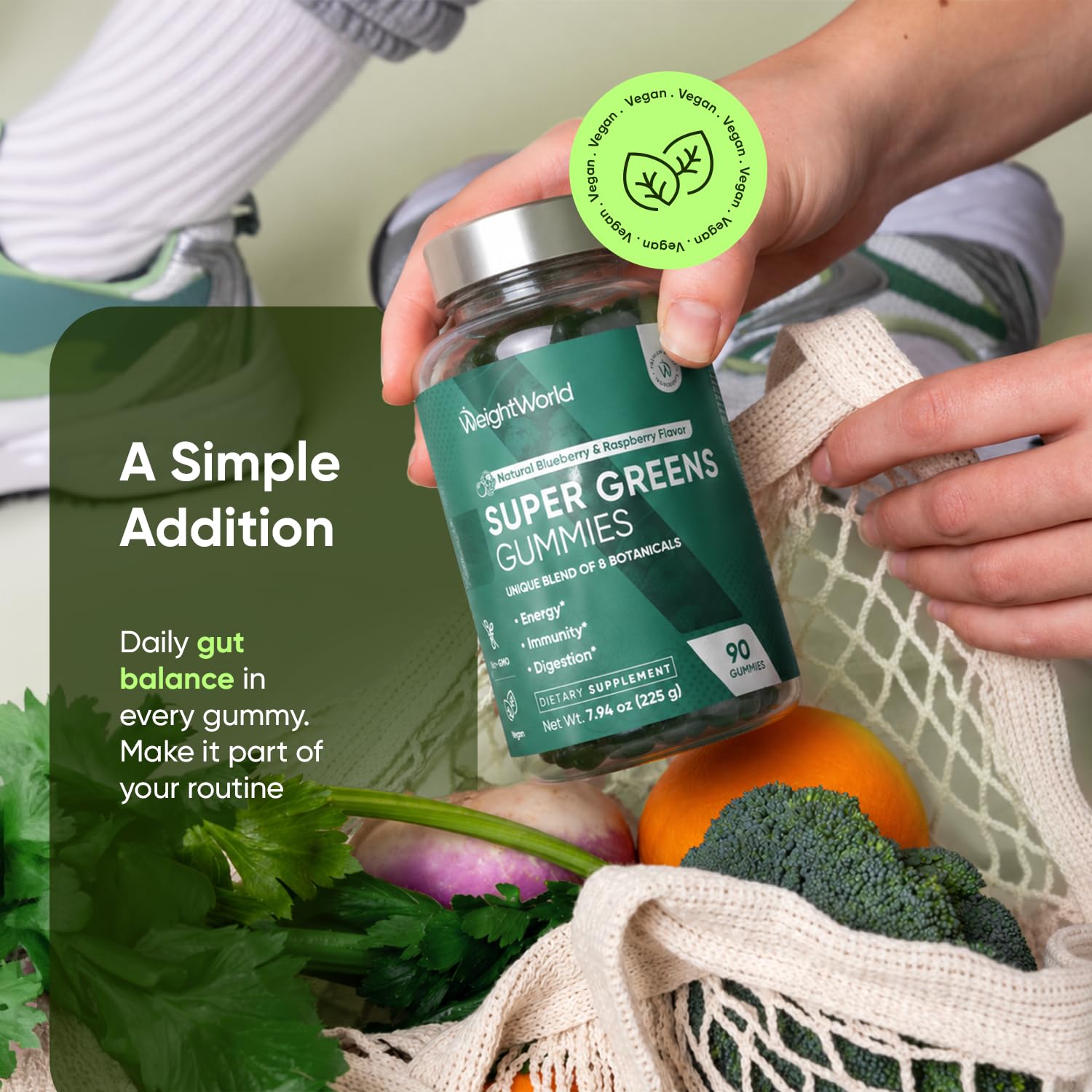 WeightWorld Super Greens Gummies + Added Vitamins & Minerals, 45-Day Supply — Amazon image 5