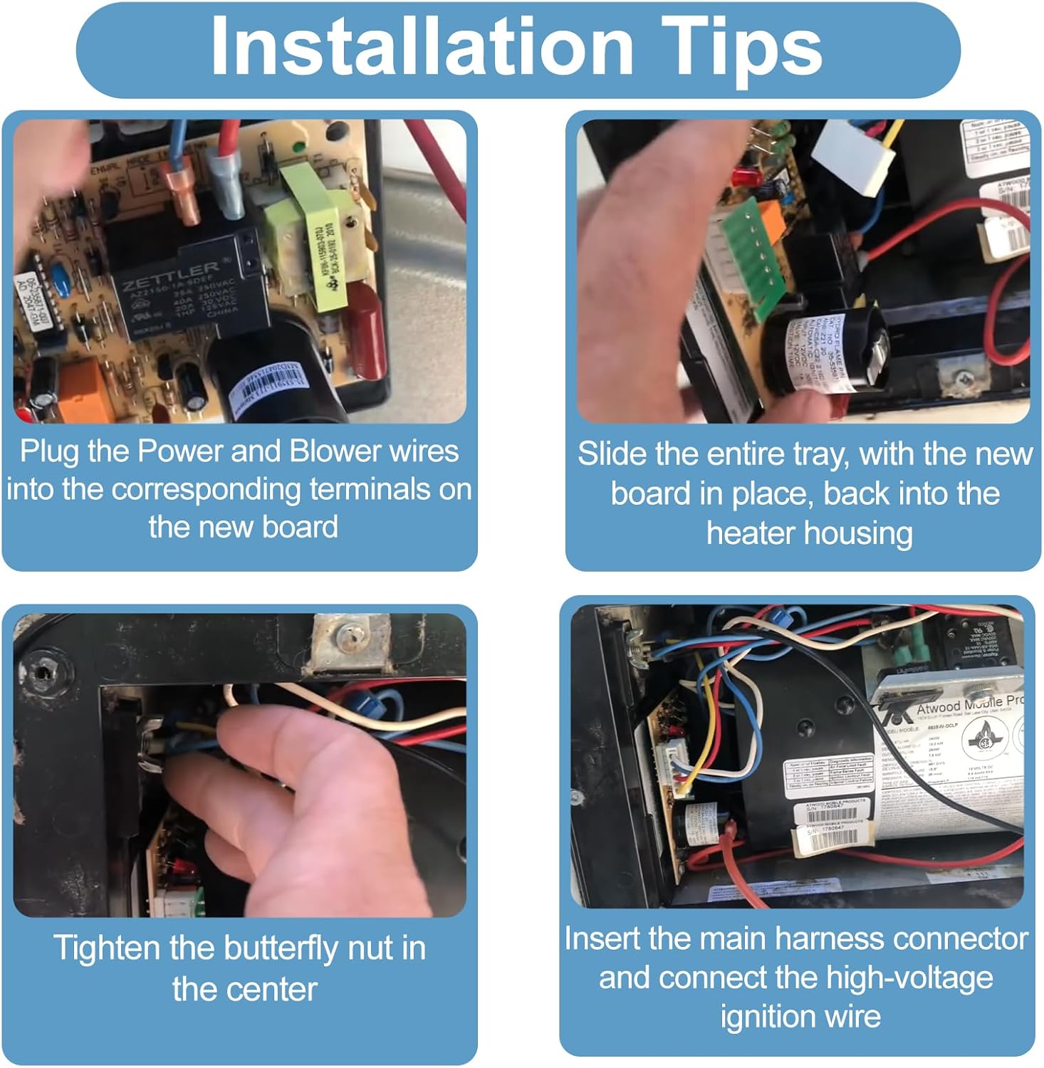 Upgraded 31501 33488 RV Furnace Ignition Circuit Control Board Compatible with Atwood Hydro Flame Dometic 79 & 85 Series Furnaces, Replace 33727 30575