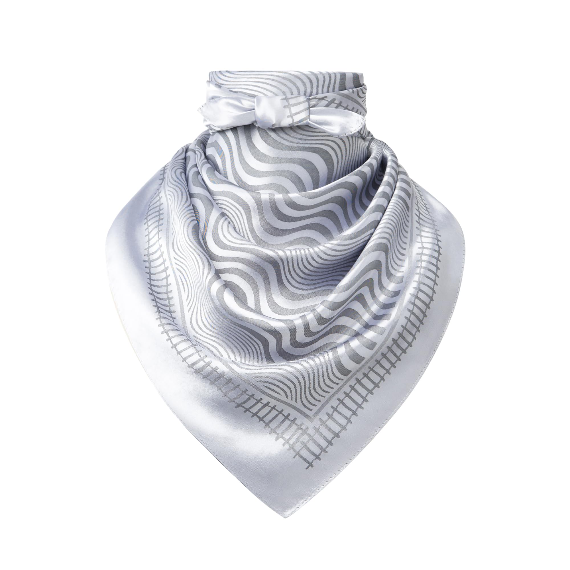 35" Men's Large Square Jacquard Scarf - Cowboy Wild Rugged Style, With Gift Packed