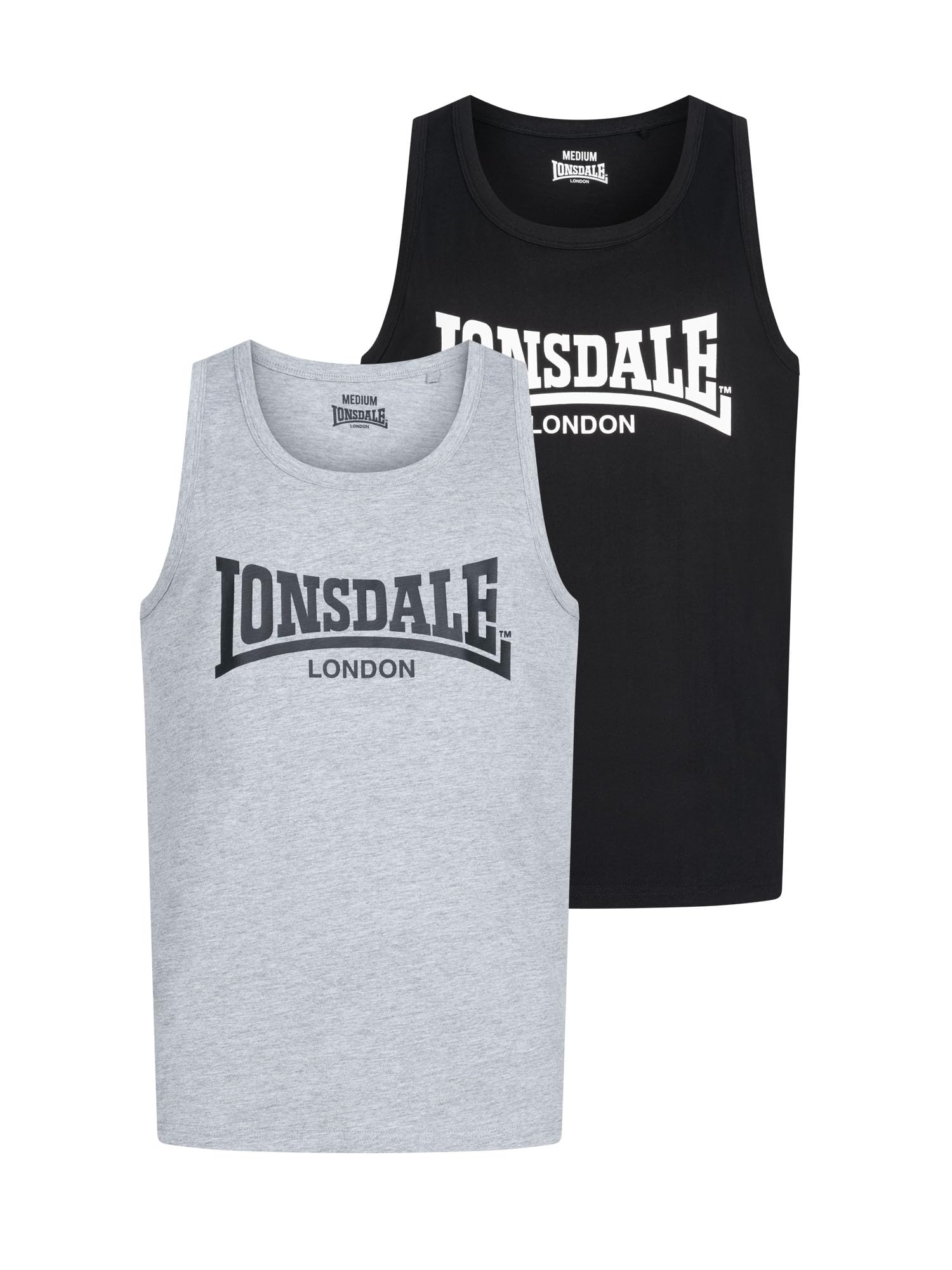 Lonsdale Averham débardeur Homme - Adulte (Lot de 2)