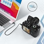 Replacement USB-C Data Transfer & Charging Cable Compatible with Nikon UC-E6 / UC-E16 / UC-E17 – Connect Nikon DSLR & Coolpix Cameras to Computer, Tablet & Smartphone - 12 Inch