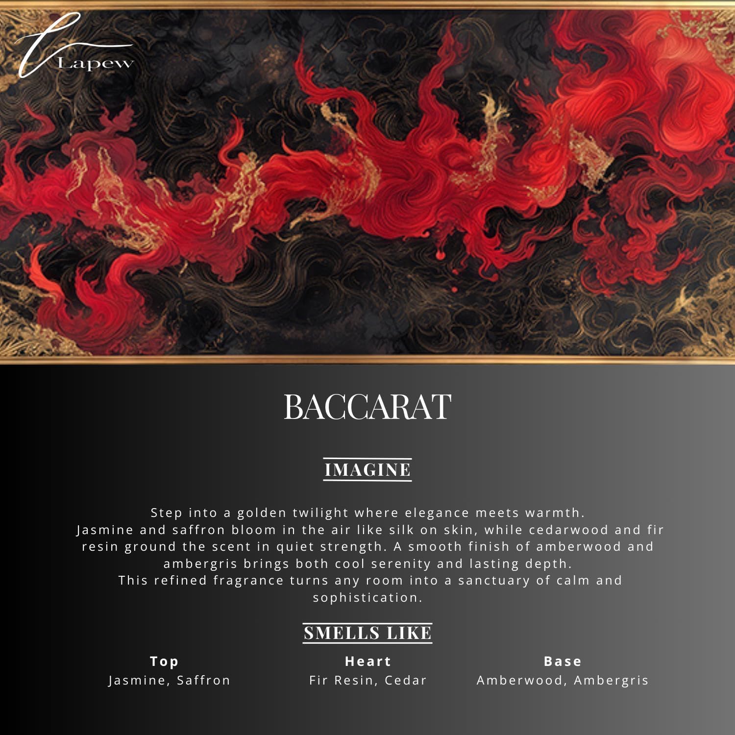 Lapew Room & Linen Spray | Fragrance Mist for Home, Car & Office | Fabric & Air Freshener | Neutralizing Mist | Made in USA | Baccarat - Image 2