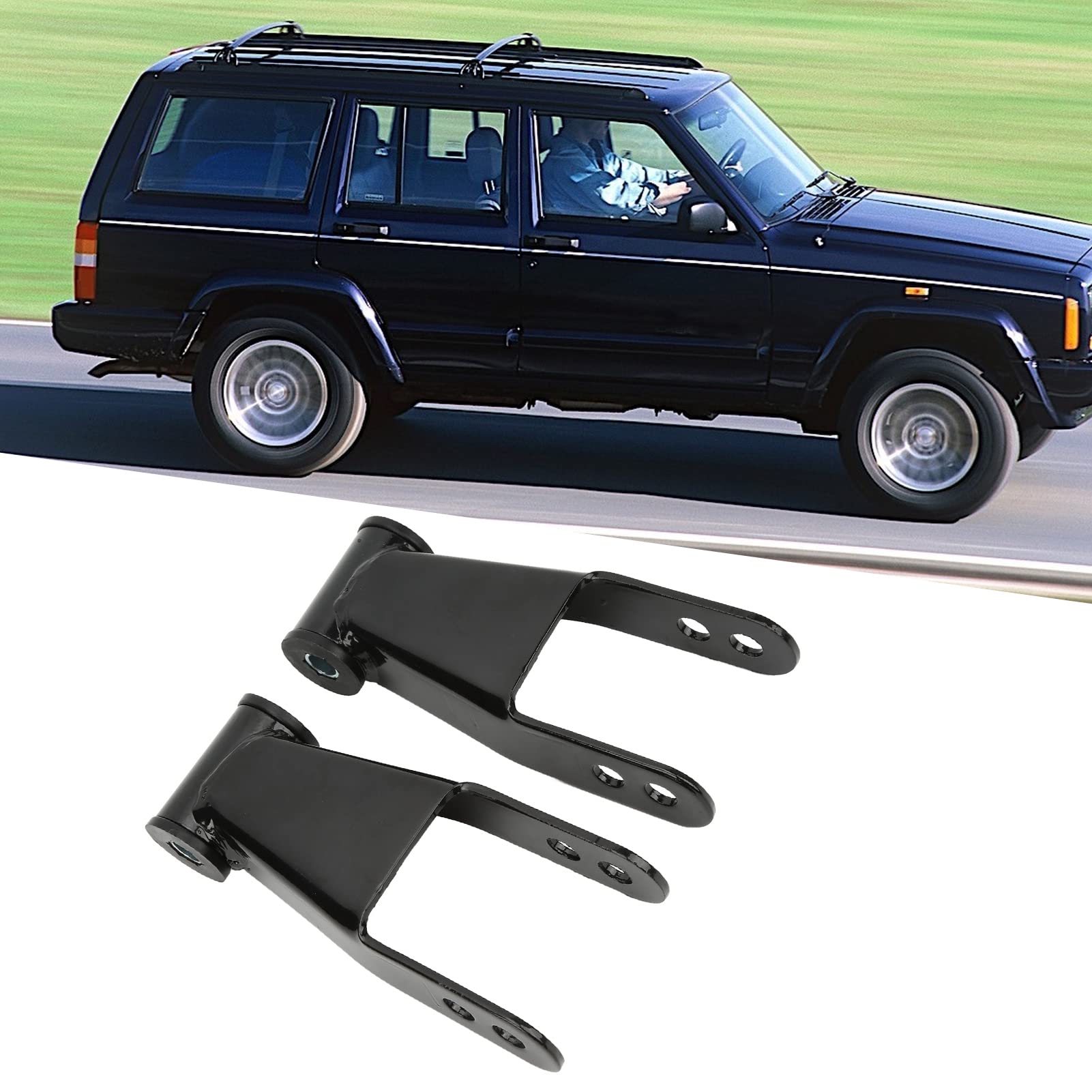 Cherokee XJ Liftle Backle Kit Aleación Aleación Acero Levante de Elevación Nivelación Trasera 2 Piezas para Entusiastas de la Carretera