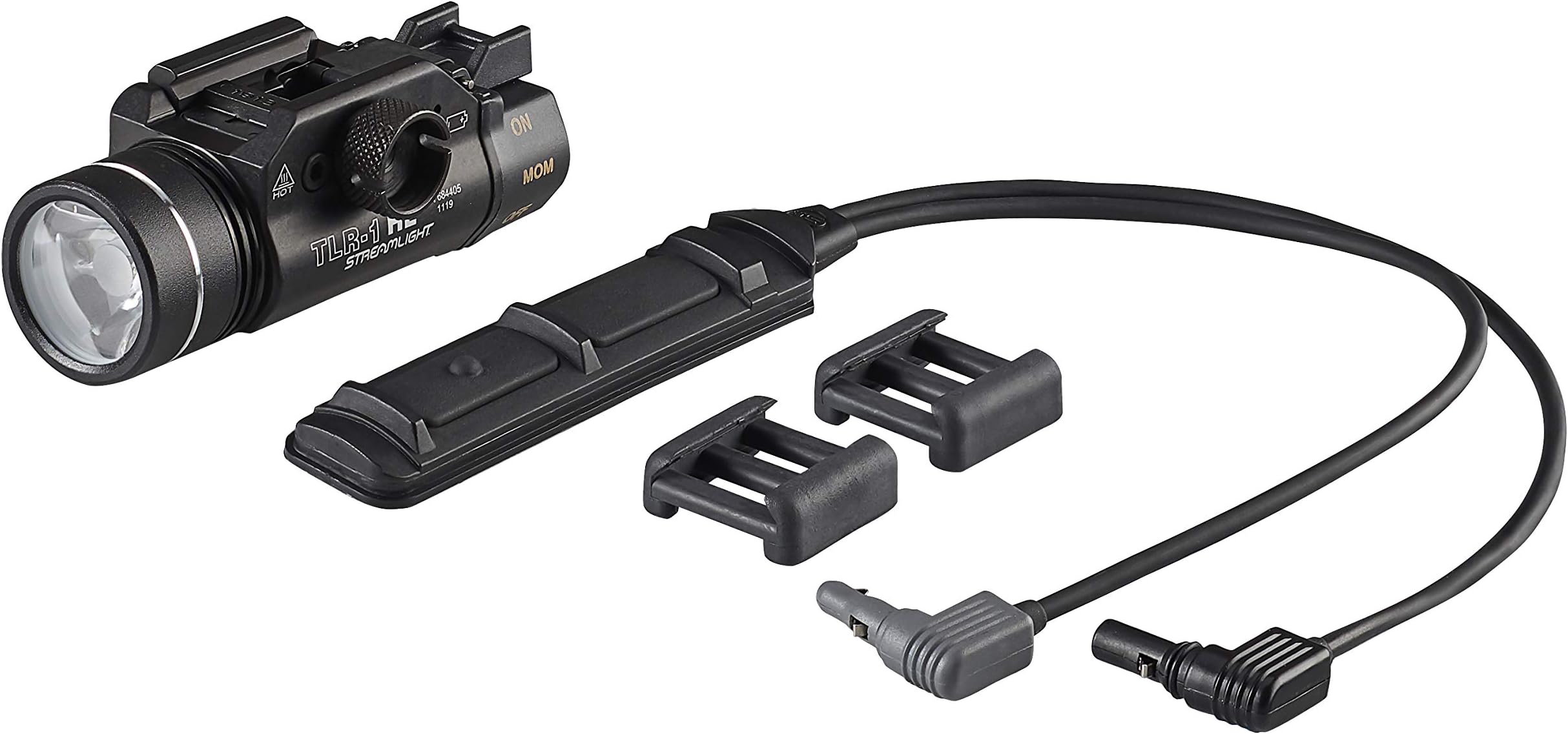Streamlight 69889 TLR-1 HL Dual Remote Kit with Tail Cap Switch, Remote Pressure Switch, Standard Door Switch, Lithium Batteries and Mounting Clips, Black
