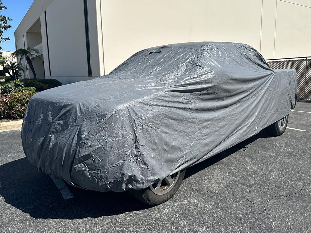 CarsCover fits for Ford F250 F350 F450 Crew Cab 8ft Long Bed Box Premium Truck Car Cover Ironshield Leatherette All Weatherproof 100% Block Sun, Rain, Dust (Crew Cab 8ft Long Bed)