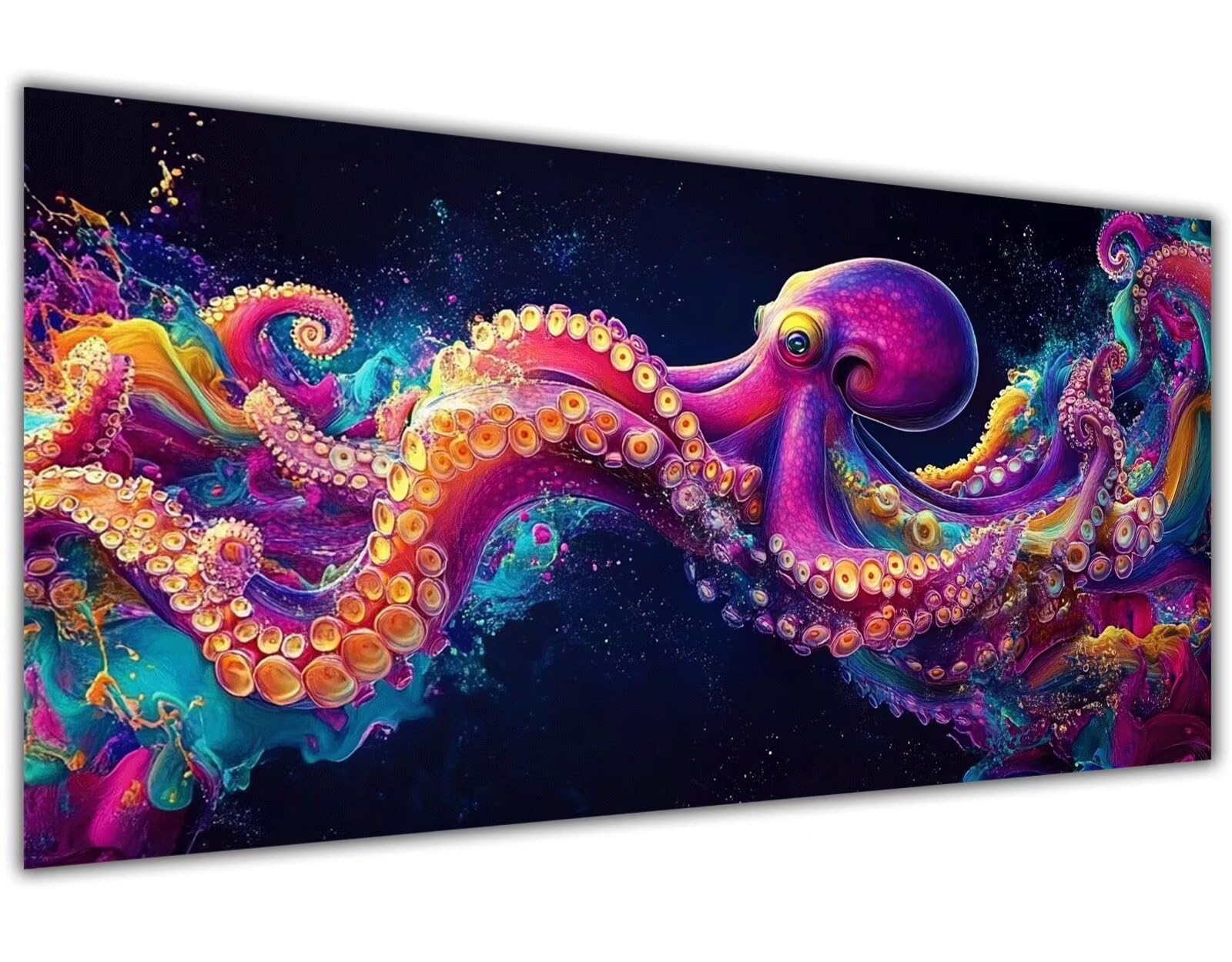 Amazon.co.jp: DIY Paint by Numbers 夢数字油絵タコ簡単大人初心者