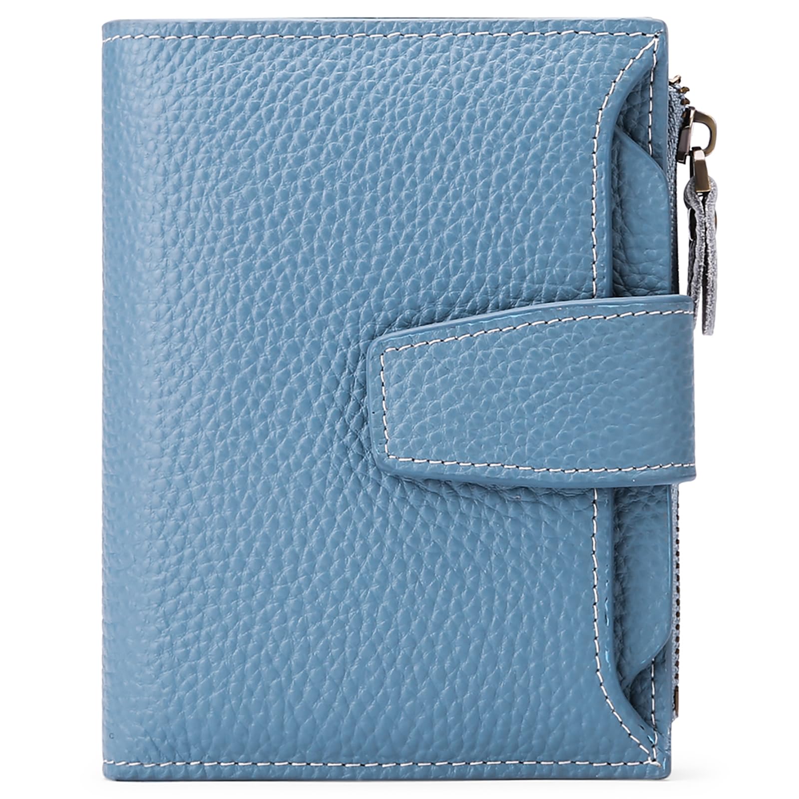 SENDEFN Portafoglio Donna in Pelle Vera Piccolo Portamonete Cute con Cerniera 14 Carte Portafoglio Donna Pelle con Tanti Scomparti