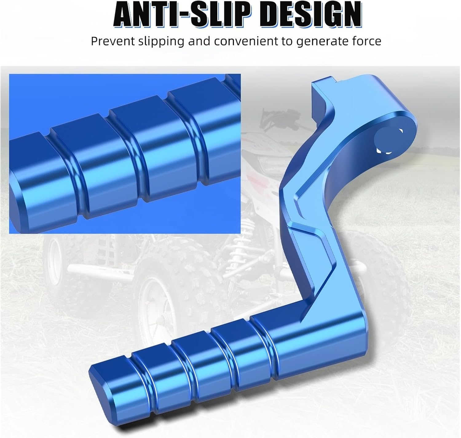 Gear Shift Lever Kick Start Starter Lever Peda Extend Lever Kicker Start Pedal ATV for 200 YS200 1988-2006 Anti-Slip Accessories