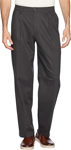 Dockers Men's Relaxed Fit Signature Khaki Lux Cotton Stretch Pants - Pleated, St