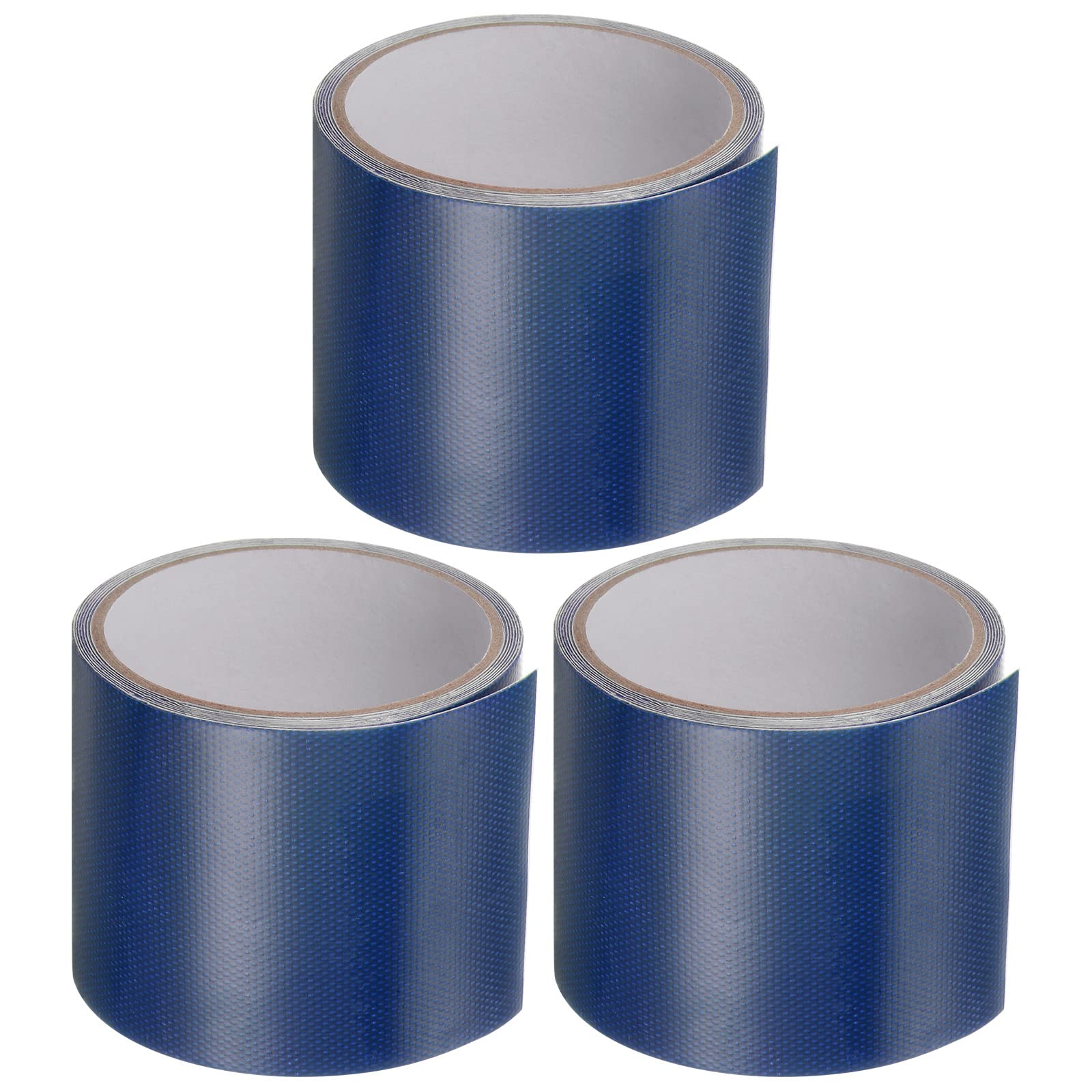 KeuLen Klebeband, Planen-Reparaturband, Zelt-Reparaturband, 3 Stück, 3,15 Zoll x 6,6 Fuß, universelles wasserdichtes Markisentuch-Reparaturband for Bastelarbeiten, Heimwerker, Outdoor-Zelt, blau