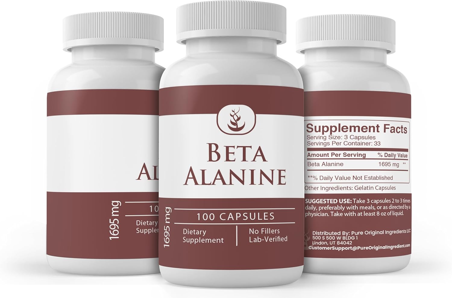 Pure Original Ingredients Beta Alanine, (100 Capsules) Always Pure, No Additives Or Fillers, Lab Verified - Image 4