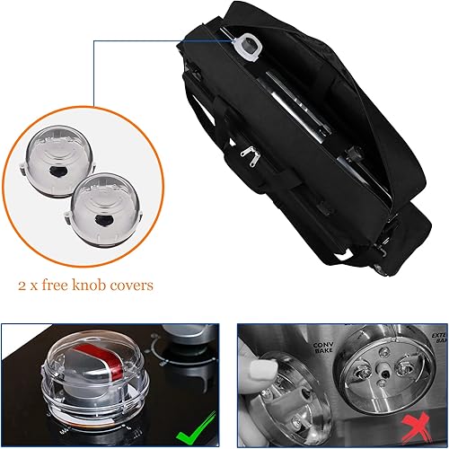 Miniatura 5 de WOMACO Bolsa de transporte para estufa de campamento, funda de transporte portátil resistente para estufa de campamento con acolchado grueso, bolsa