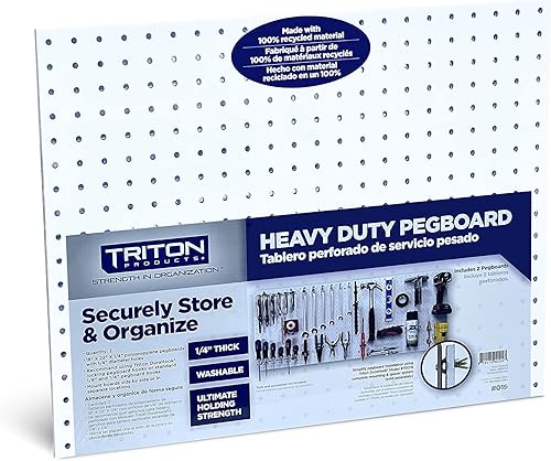 Miniatura 8 de Triton Products DB-2 DuraBoard - Tableros de polipropileno de 24" x 48" x 1/4" con tamaño de agujero de 1/4", paquete de 2, color blanco