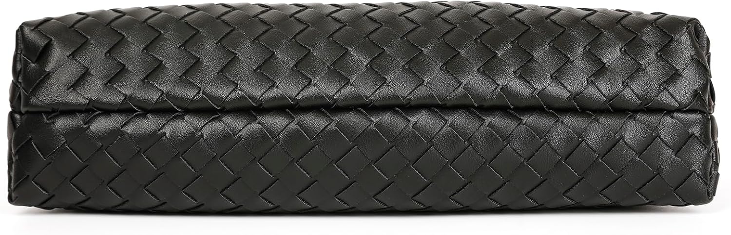 Shoulder Bags for Women, Woven Leather Crossbody Bag Small Purse Cute Hobo Tote Handbag Mini Clutch - Image 8