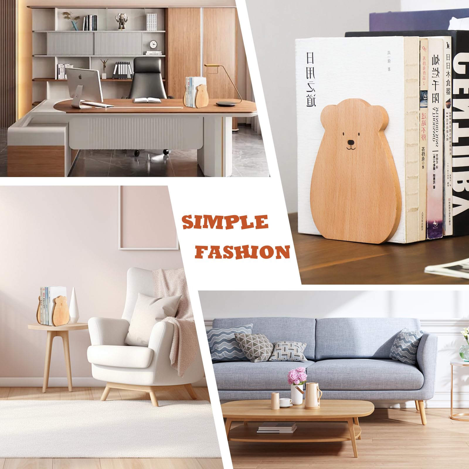 Fermalibri, Fermalibri Per Mensole, Fermalibri Decorativi Per Libri Fermalibri Per Scuola Casa O Ufficio Nero 1 Paio~p118624209