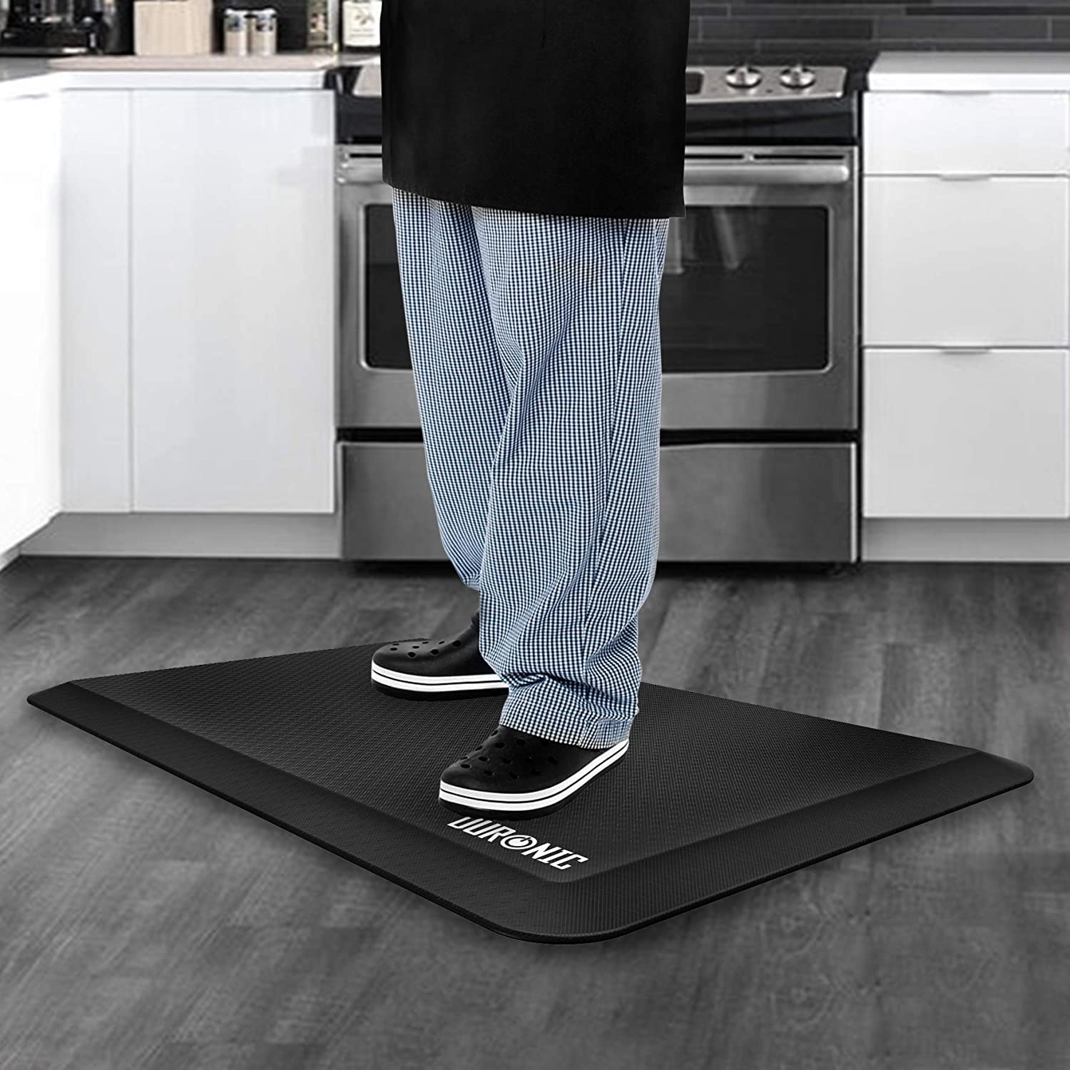 Duronic DM-MAT2 Tapis Anti-Fatigue coussiné Ergonomique Support de 71 x 43 cm Idéal pour Travailler Debout et soulager douleurs au Niveau des Pieds des Jambes des Hanches et du Dos