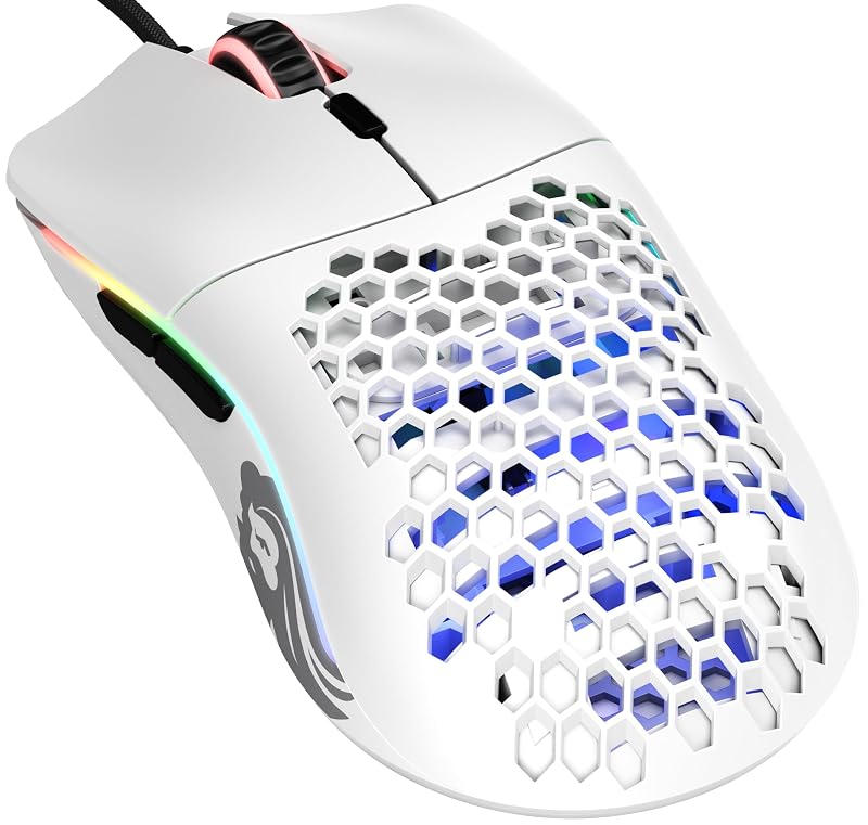 Glorious Model O bianco — 67 grammi contro i 100 dei mouse da ufficio
