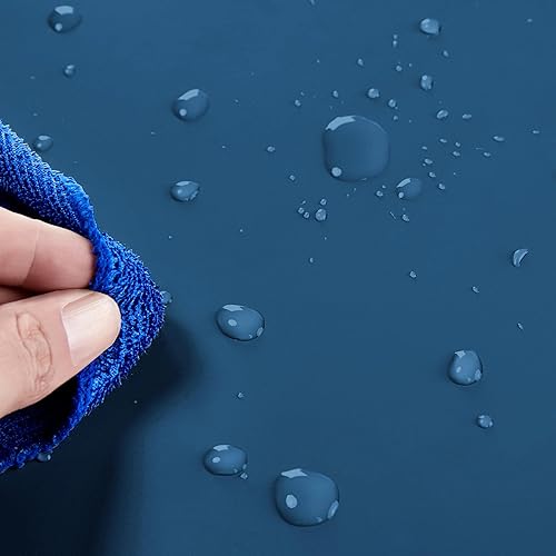 Miniatura 27 de Yaheetech Armario sobre el inodoro, organizador de almacenamiento de baño de doble puerta, estante de inodoro con estante interior ajustable y