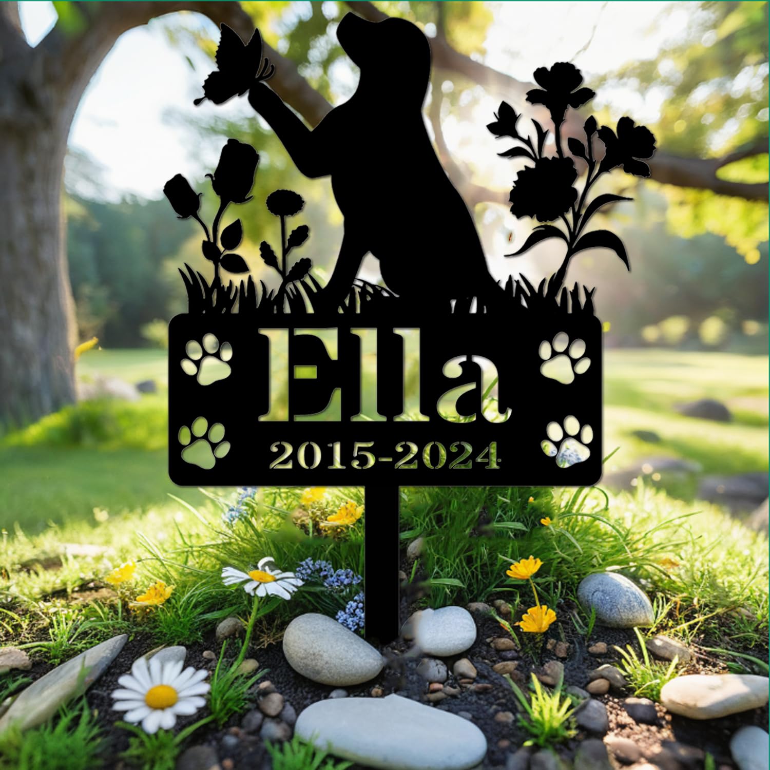 Estaca personalizada para perro, regalos conmemorativos para mascotas, placa conmemorativa personalizada para perros amados