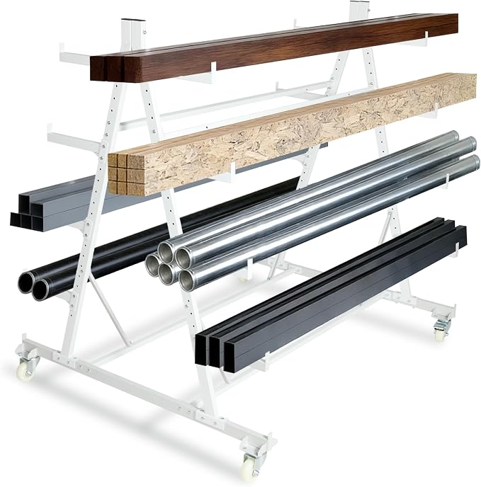 Pipe Conduct Rack Amazon.com: YeeJinHong Conduit Pipe Rack Storage with Wheels, 5-Tier ...