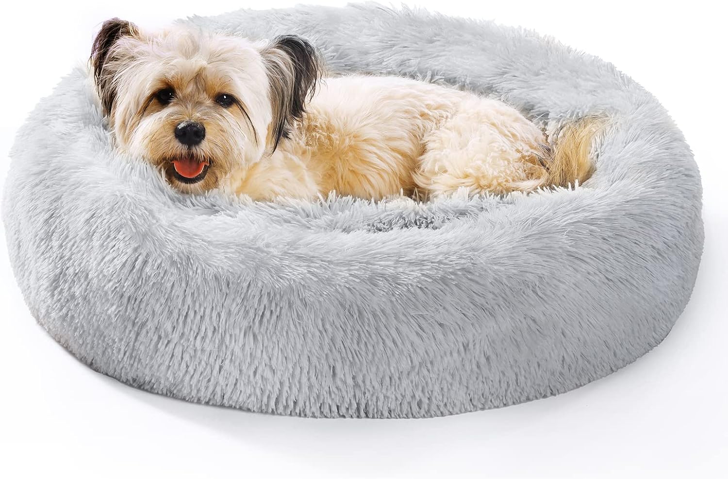 OYANTEN Small Dog Bed for Small Dogs, Round Calming Donut Pet Beds for Puppys and Kittens, Soft Fluffy Warm and Cozy to Improved Sleep,…