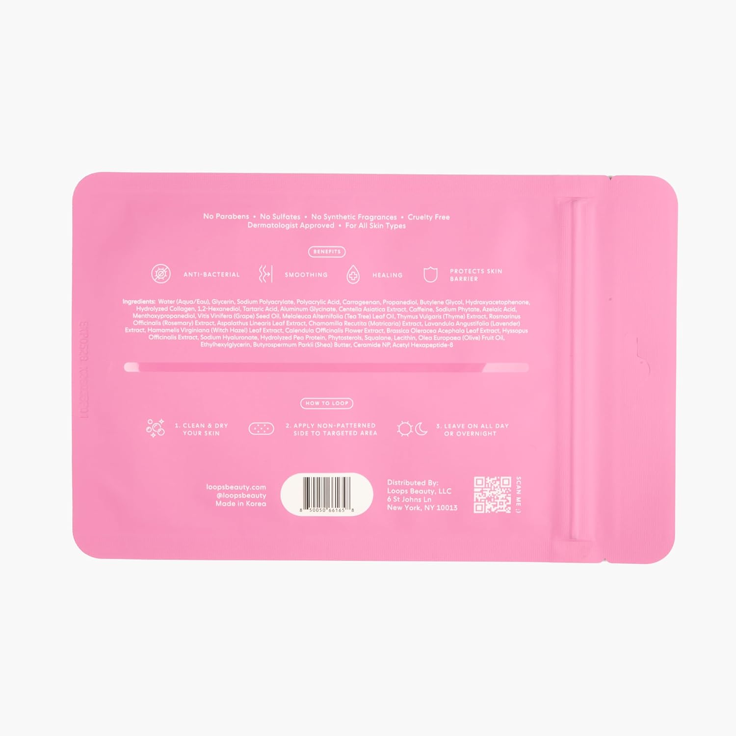 LOOPS All Access Healing Hydrogel Body Masks – Clarifying, Smoothing, Healing, and Restoring Body Patches Assorted Sizes (Pack of 6)