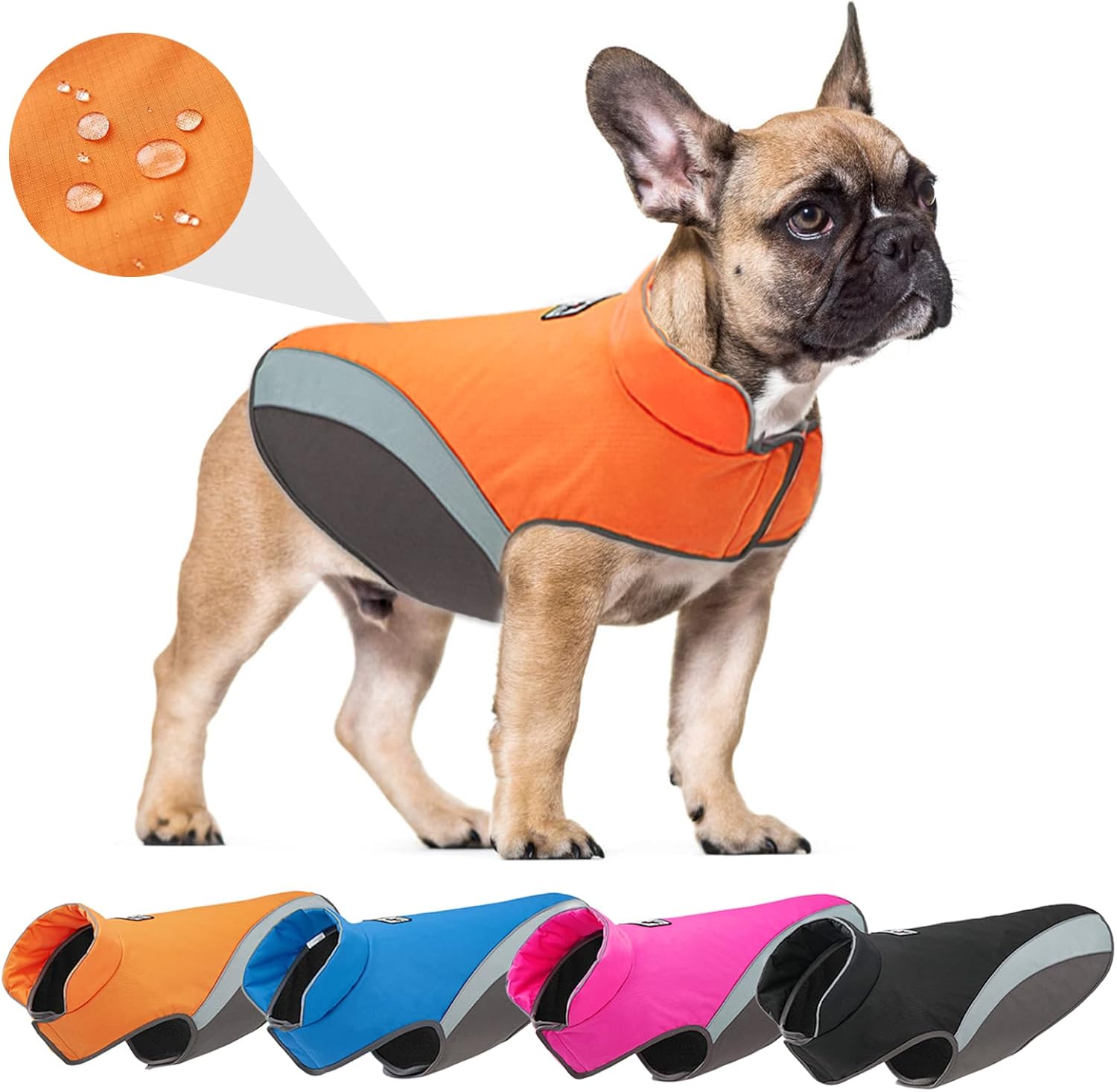 TVMALL Pet Dog jacket Reflective Dog Coat Big Dog Waterproof Vest
