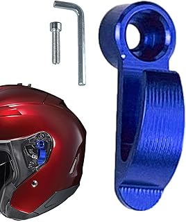 MIOBER ヘルメットフック - 調節可能なフック ハンガー オートバイ ホルダー ラック アルミニウム合金,オートバイ電気自動車ヘルメットフックブレーキポンプクラッチハンドル ハーフカバースクーターサイド収納フック陽極酸化ブレーキポンプクラッチサイドブラケットアクセサリーオートバイ用取り付けネジ付き